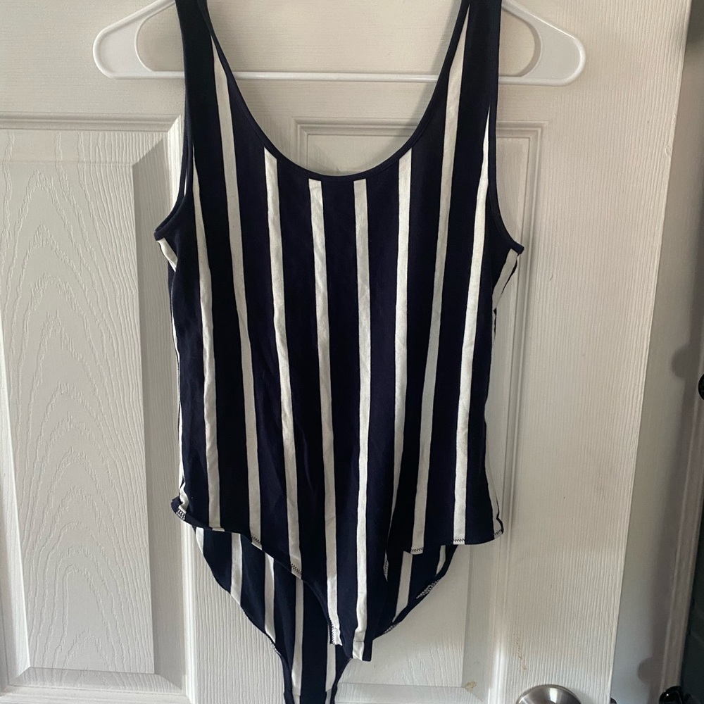 Striped bodysuit